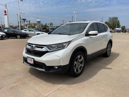 White Diamond Pearl 2018 Honda CR-V EX-L