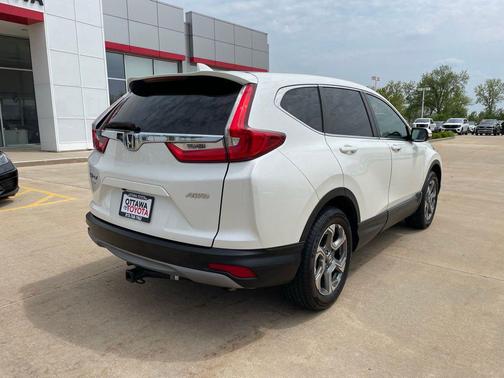 White Diamond Pearl 2018 Honda CR-V EX-L