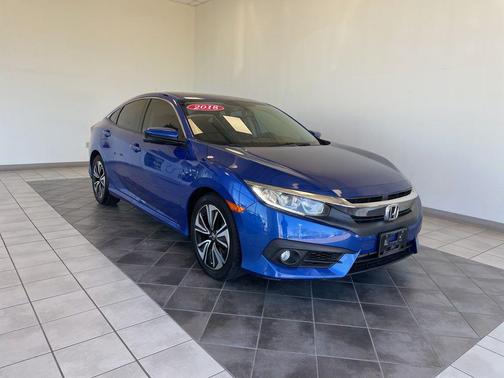 Aegean Blue Metallic 2018 Honda Civic EX-L