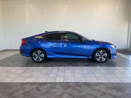Aegean Blue Metallic 2018 Honda Civic EX-L