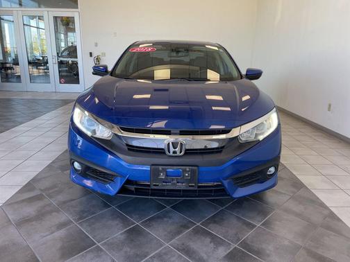 Aegean Blue Metallic 2018 Honda Civic EX-L