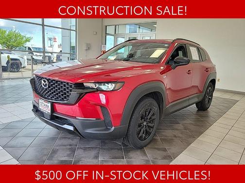 Soul Red Crystal Metallic 2025 Mazda CX-50 Hybrid Premium Package