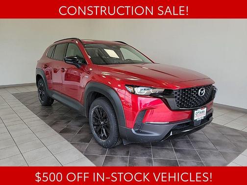 Soul Red Crystal Metallic 2025 Mazda CX-50 Hybrid Premium Package