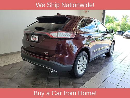Burgundy 2018 Ford Edge SEL