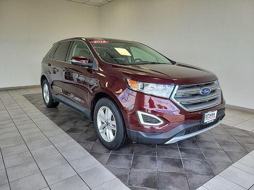 Burgundy 2018 Ford Edge SEL