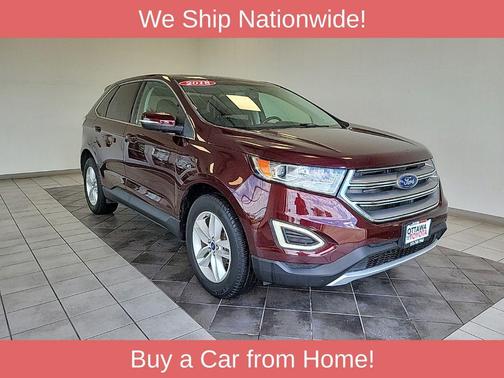 Burgundy 2018 Ford Edge SEL