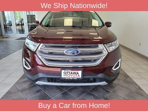 Burgundy 2018 Ford Edge SEL