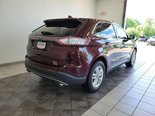 Burgundy 2018 Ford Edge SEL