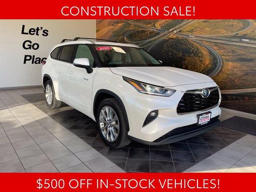 Blizzard Pearl 2020 Toyota Highlander Hybrid Limited