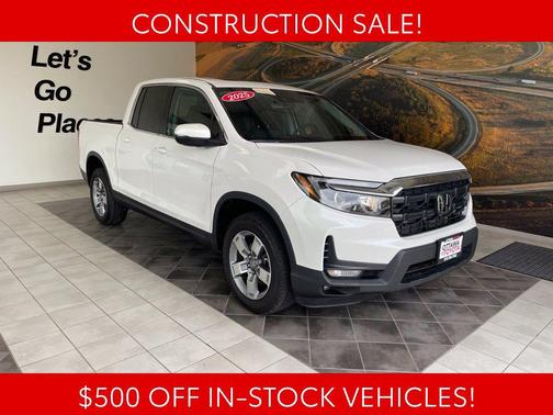 Platinum White 2025 Honda Ridgeline RTL
