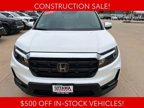 Platinum White 2025 Honda Ridgeline RTL