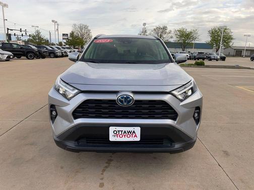 Silver Sky Metallic 2023 Toyota RAV4 Hybrid XLE Premium