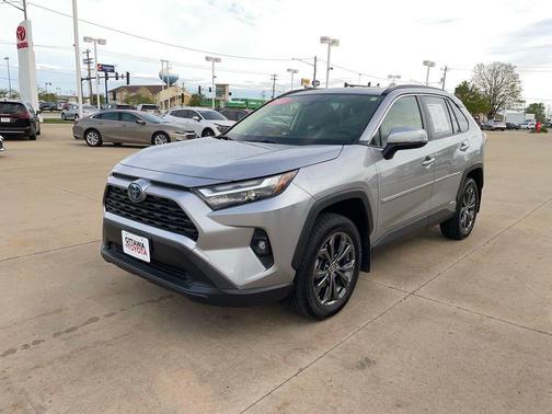 Silver Sky Metallic 2023 Toyota RAV4 Hybrid XLE Premium