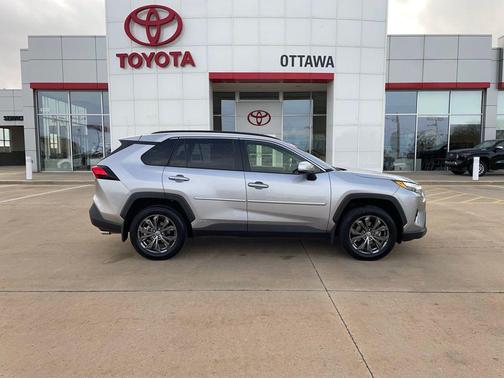 Silver Sky Metallic 2023 Toyota RAV4 Hybrid XLE Premium