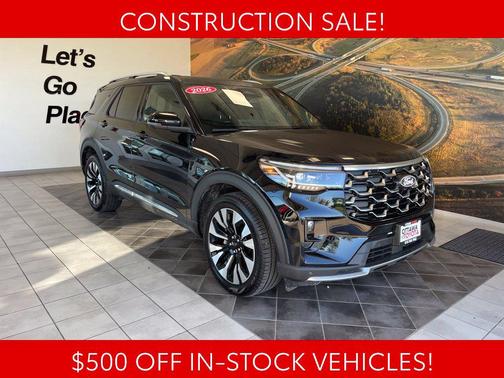 Agate Black Metallic 2026 Ford Explorer Platinum