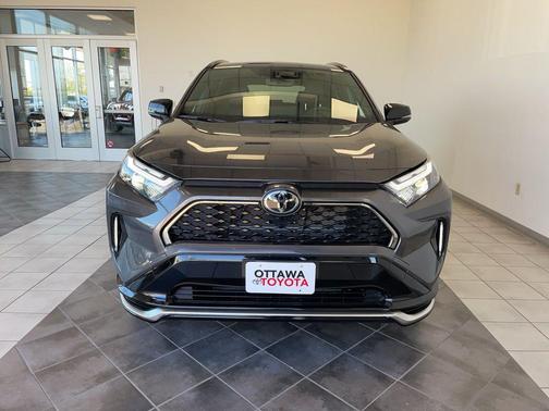 Magnetic Gray Metallic/Midnight Black Metallic 2025 Toyota RAV4 Hybrid SE