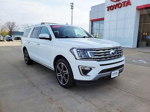 Star White Metallic Tri-Coat 2021 Ford Expedition Max Limited