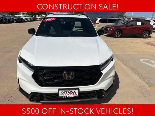 Platinum White Pearl 2023 Honda CR-V Hybrid Sport Touring AWD