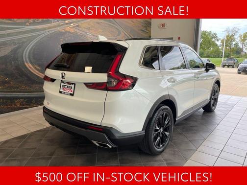 Platinum White Pearl 2023 Honda CR-V Hybrid Sport Touring AWD