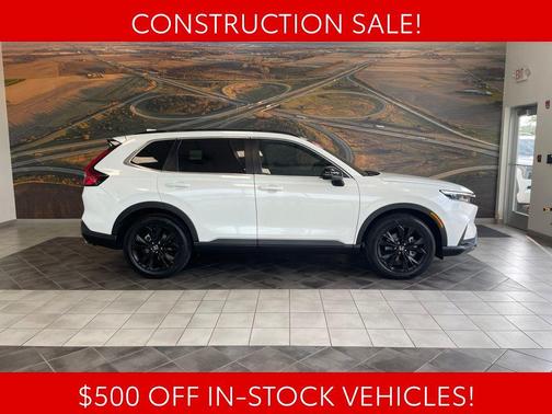 Platinum White Pearl 2023 Honda CR-V Hybrid Sport Touring AWD