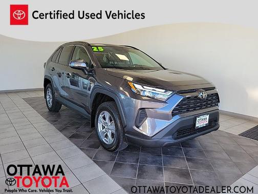 Magnetic Gray Metallic 2025 Toyota RAV4 Hybrid XLE