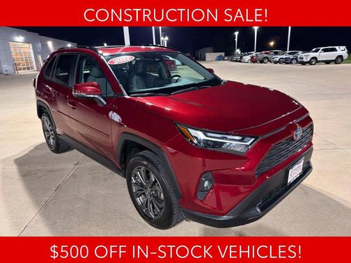 Ruby Flare Pearl 2022 Toyota RAV4 Hybrid XLE Premium