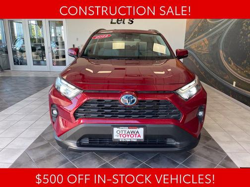 Ruby Flare Pearl 2022 Toyota RAV4 Hybrid XLE Premium