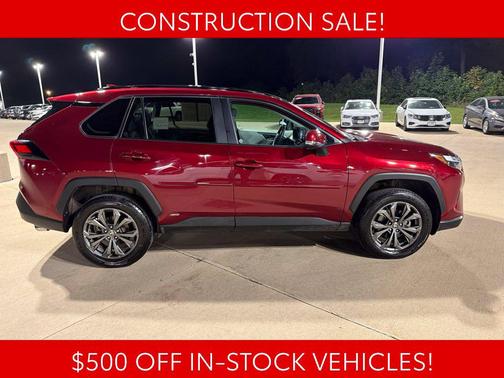 Ruby Flare Pearl 2022 Toyota RAV4 Hybrid XLE Premium