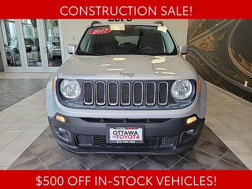 Glacier Metallic 2017 Jeep Renegade Latitude