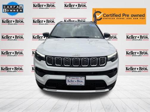 Bright White Clearcoat 2025 Jeep Compass Limited