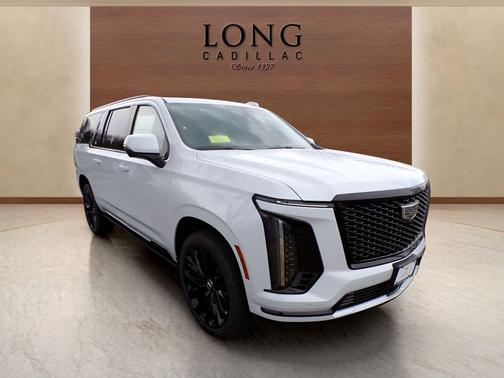 White 2026 Cadillac Escalade ESV Platinum Sport