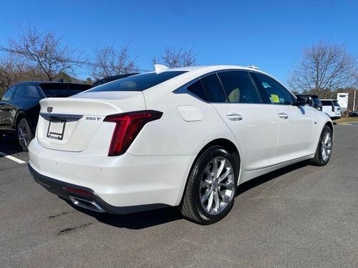 Crystal White Tri-Coat 2023 Cadillac CT5 Premium Luxury RWD