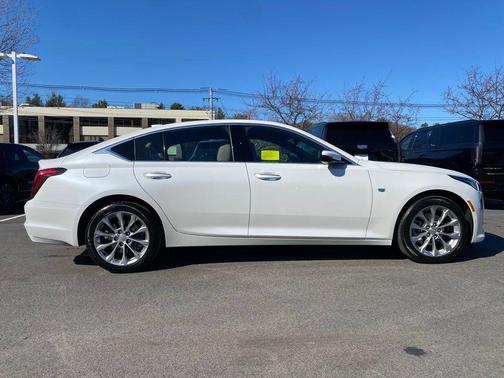 Crystal White Tri-Coat 2023 Cadillac CT5 Premium Luxury RWD