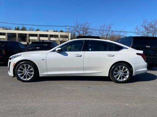 Crystal White Tri-Coat 2023 Cadillac CT5 Premium Luxury RWD