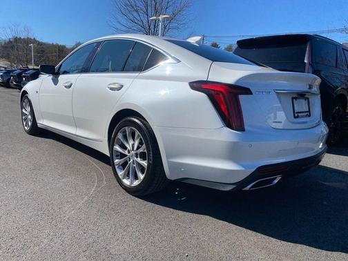 Crystal White Tri-Coat 2023 Cadillac CT5 Premium Luxury RWD