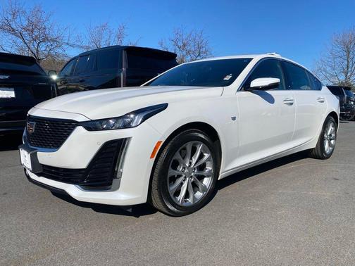 Crystal White Tri-Coat 2023 Cadillac CT5 Premium Luxury RWD