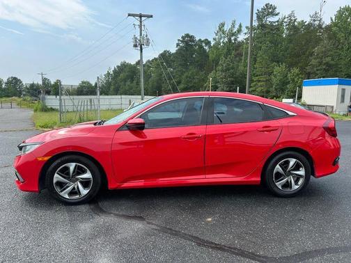 Red 2019 Honda Civic LX
