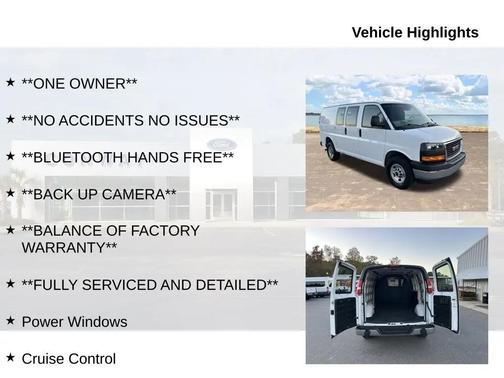 2023 GMC Savana 2500 Work Van