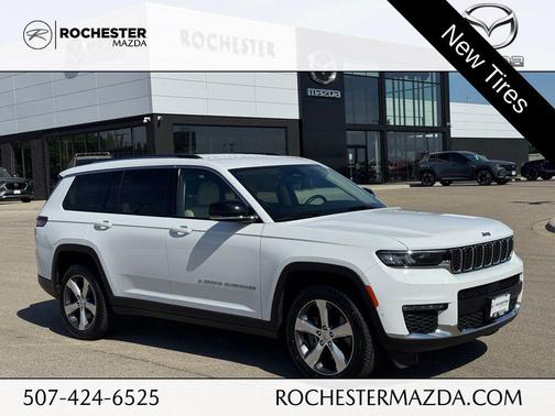 Bright White Clearcoat 2021 Jeep Grand Cherokee L Limited
