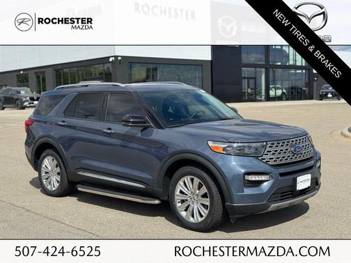 Infinite Blue Metallic Tinted Clearcoat 2021 Ford Explorer Limited