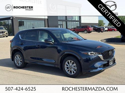 Deep Crystal Blue Mica 2025 Mazda CX-5 2.5 S Preferred Package