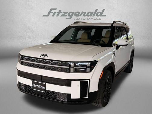Serenity White 2027 Hyundai SANTA FE HEV Calligraphy