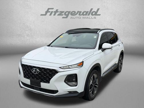 Quartz White 2019 Hyundai SANTA FE Ultimate 2.0T