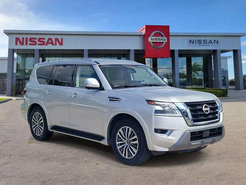 Brilliant Silver Metallic 2024 Nissan Armada SL 2WD