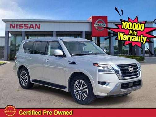 Brilliant Silver Metallic 2024 Nissan Armada SL 2WD