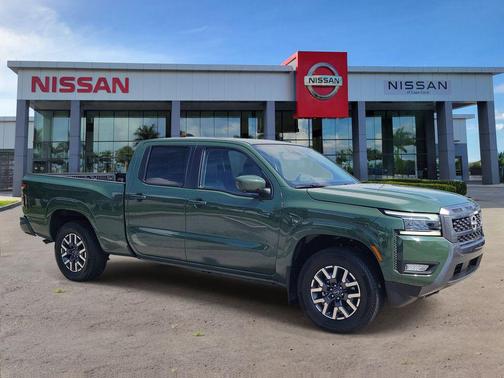 Tactical Green Metallic 2025 Nissan Frontier SL
