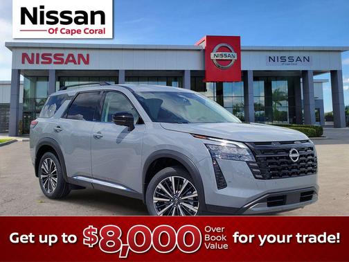 Boulder Gray Pearl 2026 Nissan Pathfinder Platinum
