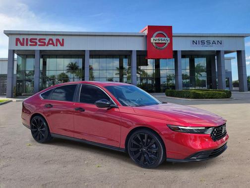 Radiant Red Metallic 2023 Honda Accord Hybrid Sport