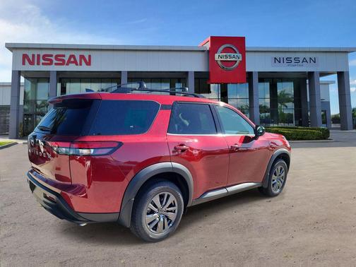 Scarlet Ember Tintcoat 2026 Nissan Pathfinder SV