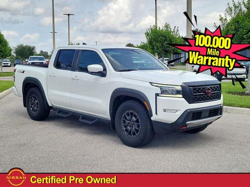 Glacier White 2023 Nissan Frontier PRO-X